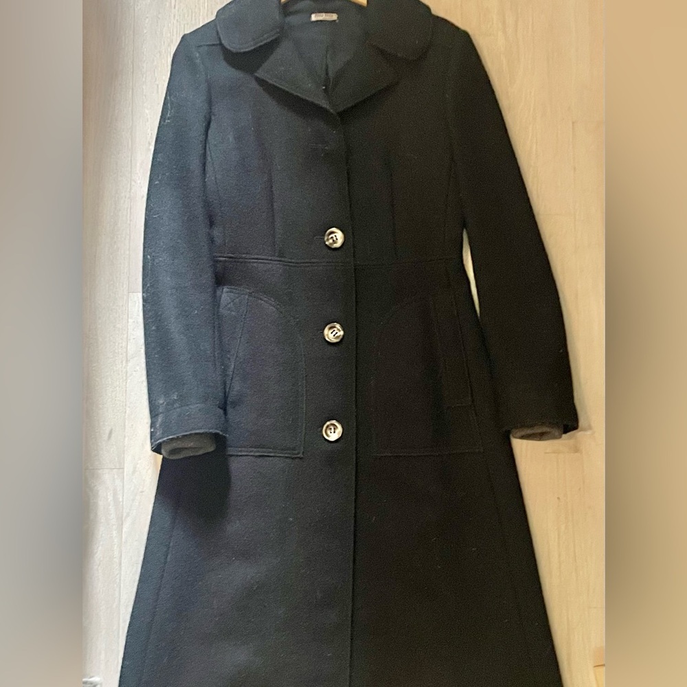 Miu Miu Classic Black Trench Coat